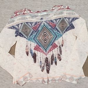 Boho Gaye Dream Catcher Sweater Sz L